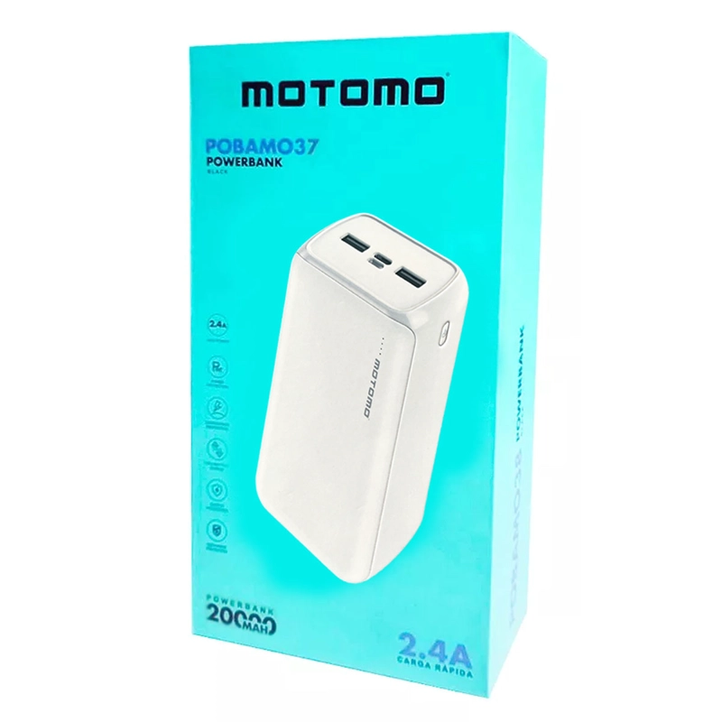 POWERBANK MOTOMO POBAMO37 PUERTO USB-C 20.000MAH 2.4A BLANCO - 3