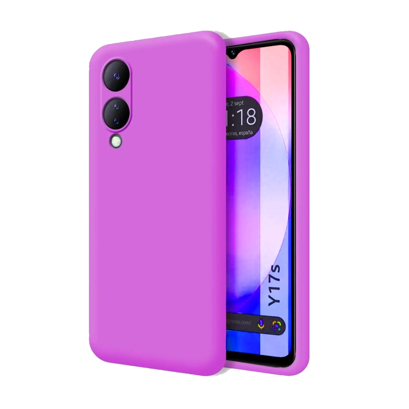 CARCASA VIVO Y17S JOIGO GOMA FUCSIA - 1