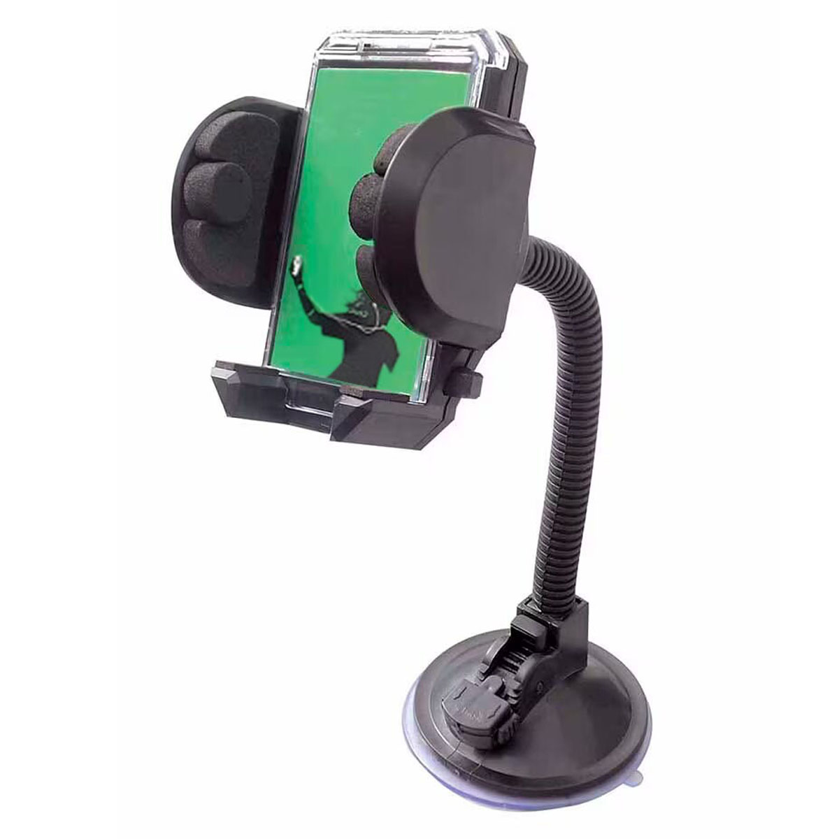 SOPORTE JOIGO DE TELEFONO PARA AUTO CON SUCCION Y SUJETADORES FLY - 1