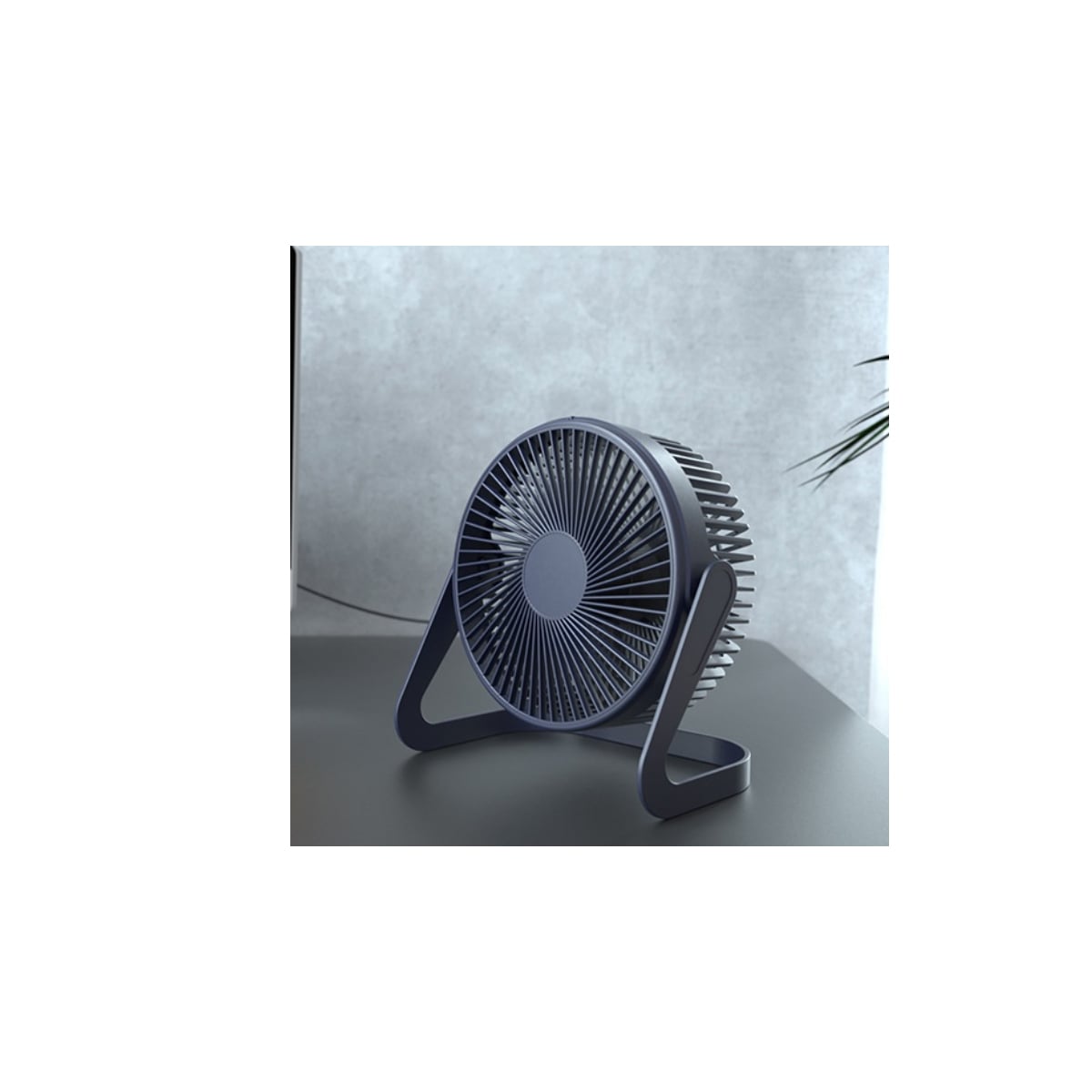 VENTILADOR PORTATIL USB OFICINA EN CUARTO 5 PULGADAS BLANCO - 2