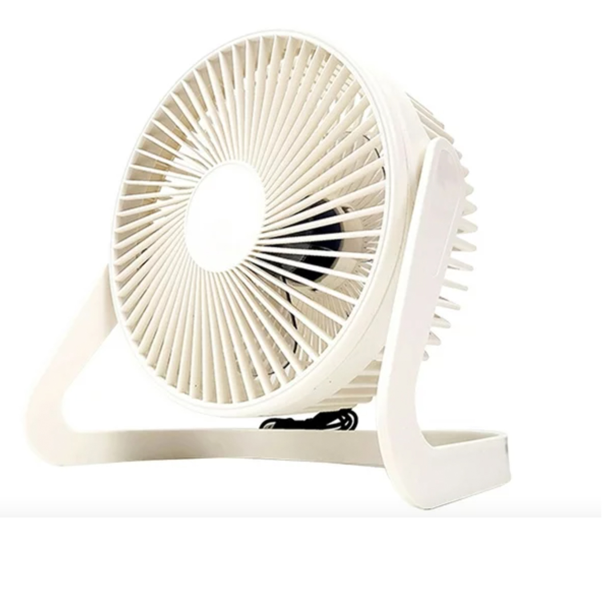 VENTILADOR PORTATIL USB OFICINA EN CUARTO 5 PULGADAS BLANCO - 3