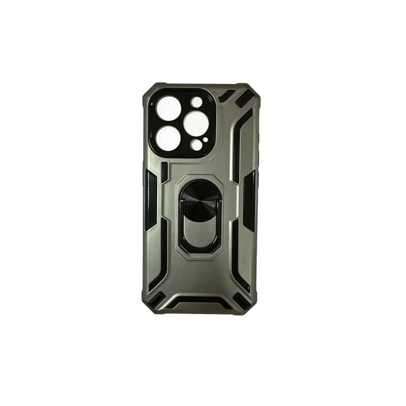 CARCASA IPHONE 15 PRO JOIGO ANILLO SOPORTE GRIS - 1