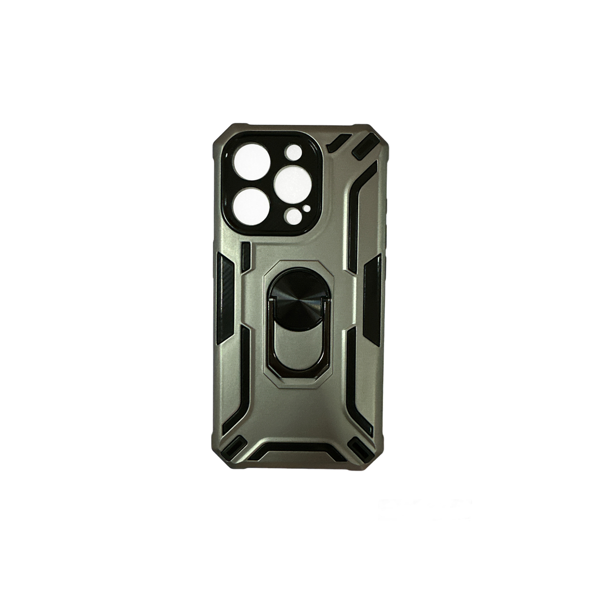 CARCASA IPHONE 15 PRO JOIGO ANILLO SOPORTE GRIS - 1