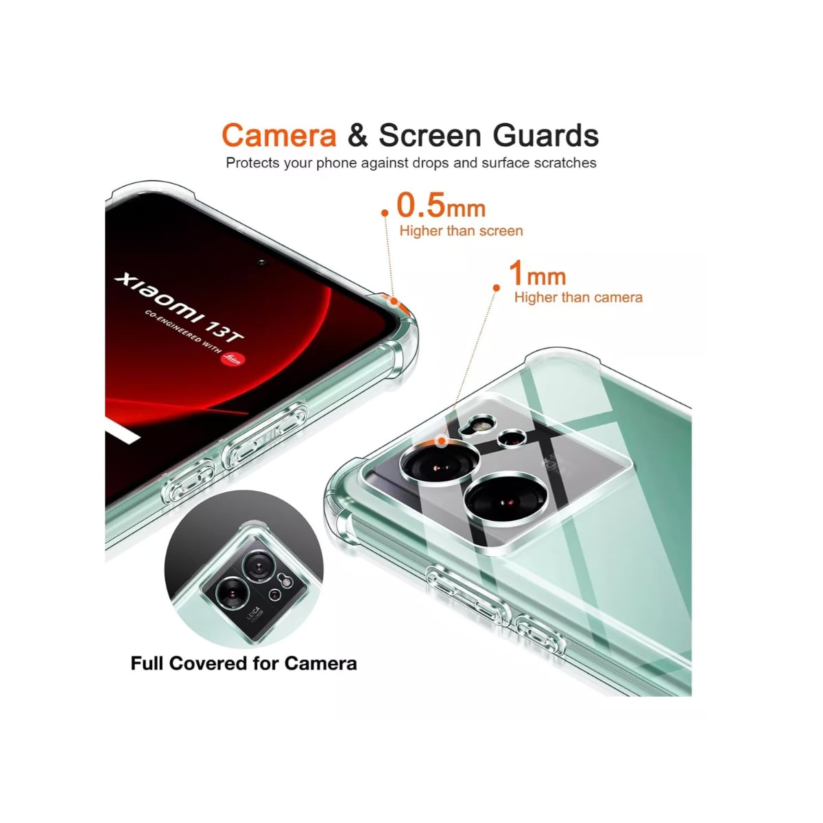 CARCASA TRANSPARENTE ANTIGOLPES PARA XIAOMI 13T 13TPRO - 4