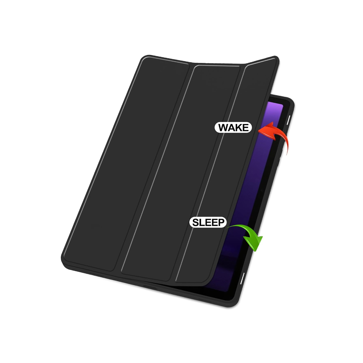 FUNDA JOIGO SMART COVER PARA TABLET SAMSUNG A9 NEGRO - 4