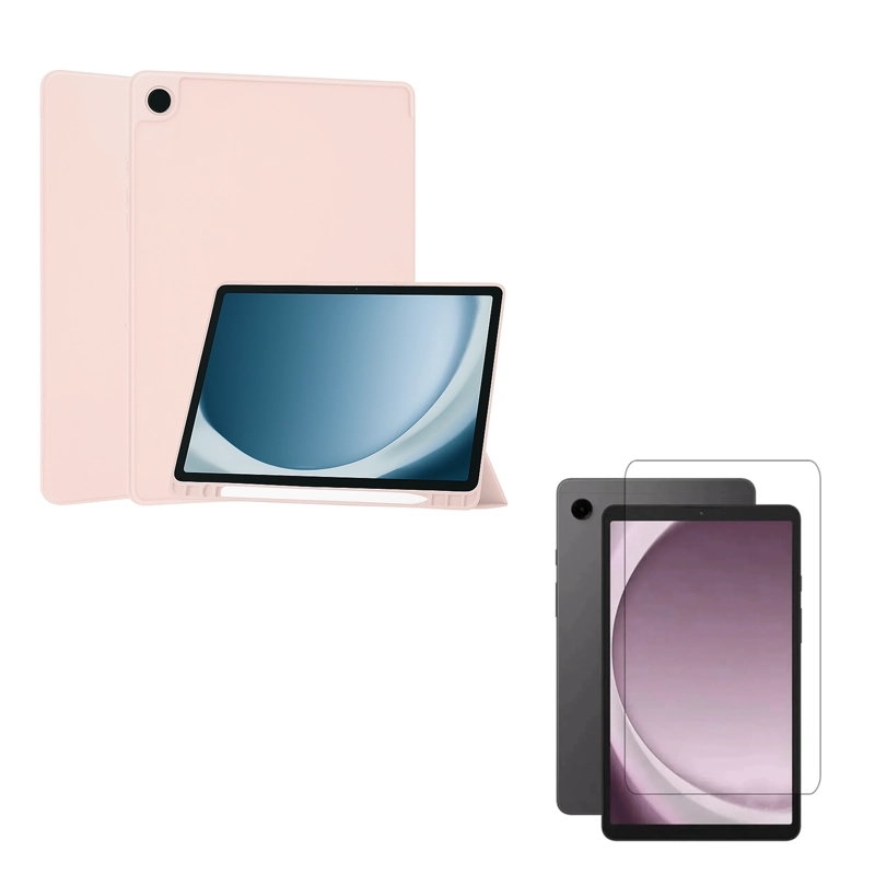 FUNDA JOIGO LAMINA VIDRIO PARA TABLET GALAXY SAMSUNG A9 ROSADO - 1
