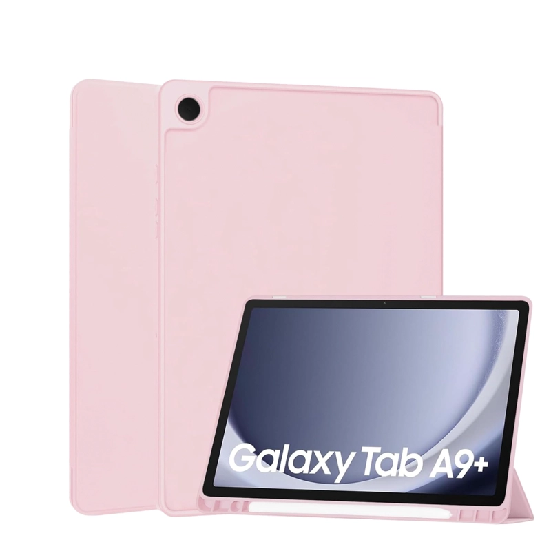 FUNDA JOIGO SMART COVER PARA TABLET SAMSUNG A9+ PLUS ROSADO - 2