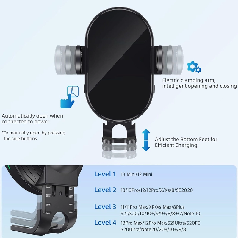 SOPORTE MOTOMO DE AUTO MAGNETICO CARGA INALAMBRICA 15W XS - 3