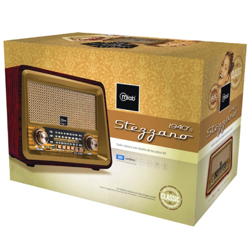 BLUETOOTH MICROLAB RADIO PORTATIL RECARGABLE FM USB-MICRO SD STEZZANO - 4