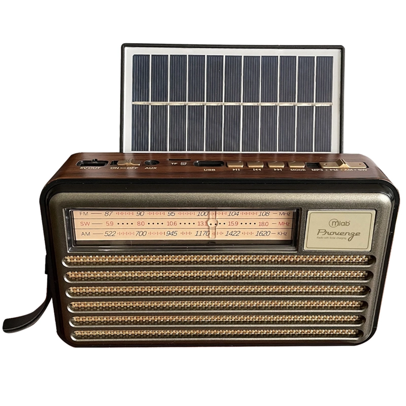 BLUETOOTH MICROLAB RADIO PORTATIL FM RECARGABLE PANEL SOLAR PROVENZE - 2