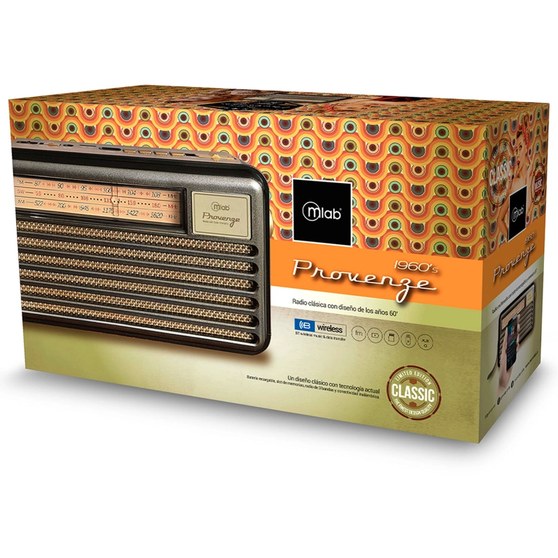 BLUETOOTH MICROLAB RADIO PORTATIL FM RECARGABLE PANEL SOLAR PROVENZE - 4