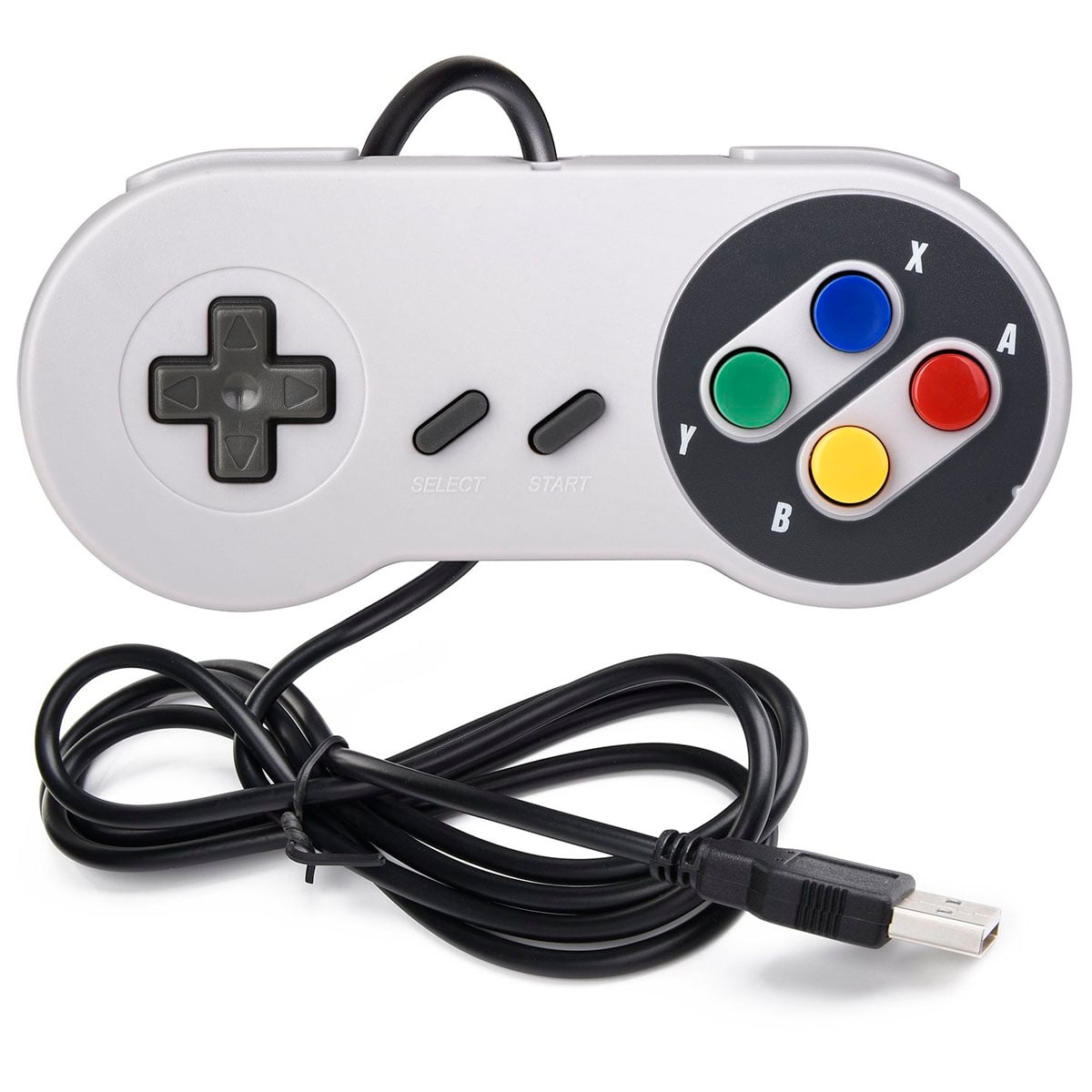 JOYSTICK PARA PC CABLE USB DISEÑO CLASICO DBLUE DBC1009 GRIS - 4