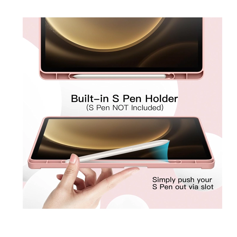 CARCASA FUNDA SMART COVER PARA SAMSUNG S9 FE GOLD ROSE - 3