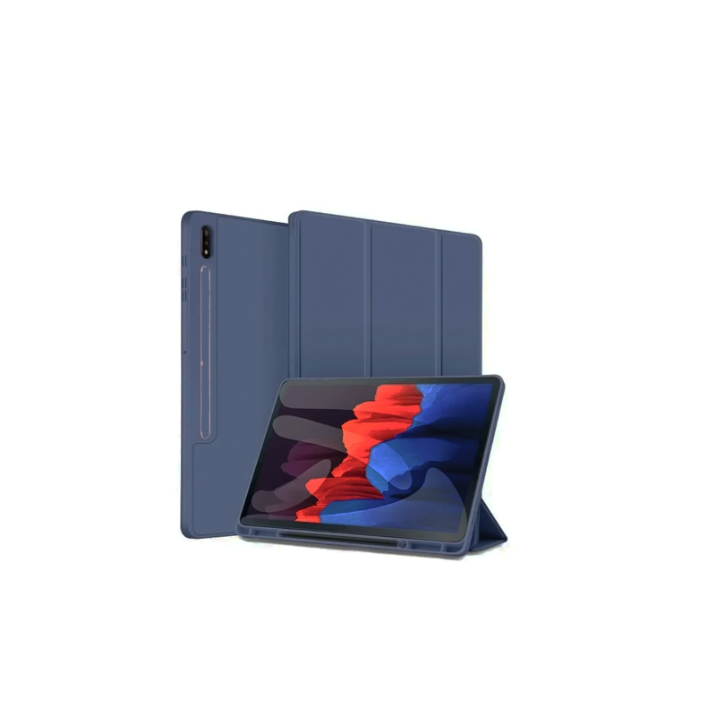 FUNDA JOIGO SMART COVER PARA SAMSUNG S9 FE 10.9 AZUL LAMINA VIDRIO - 2