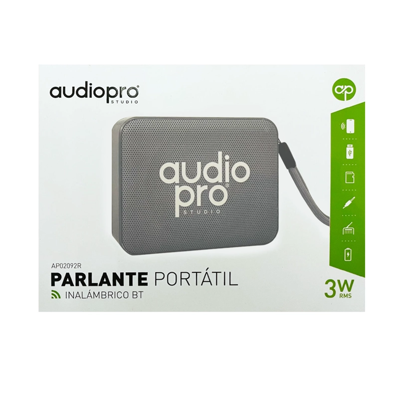 PARLANTE BLUETOOTH JOIGO INALAMBRICO 3W 1.200 MAH GRIS - 3