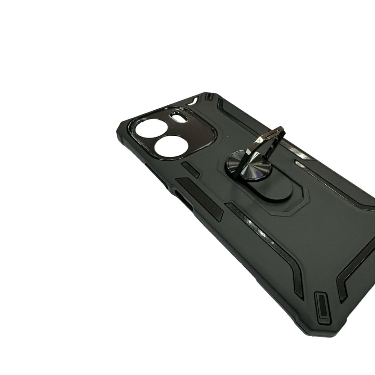 CARCASA PARA XIAOMI REDMI 13C ANTI GOLPES SOPORTE GRIS - 2
