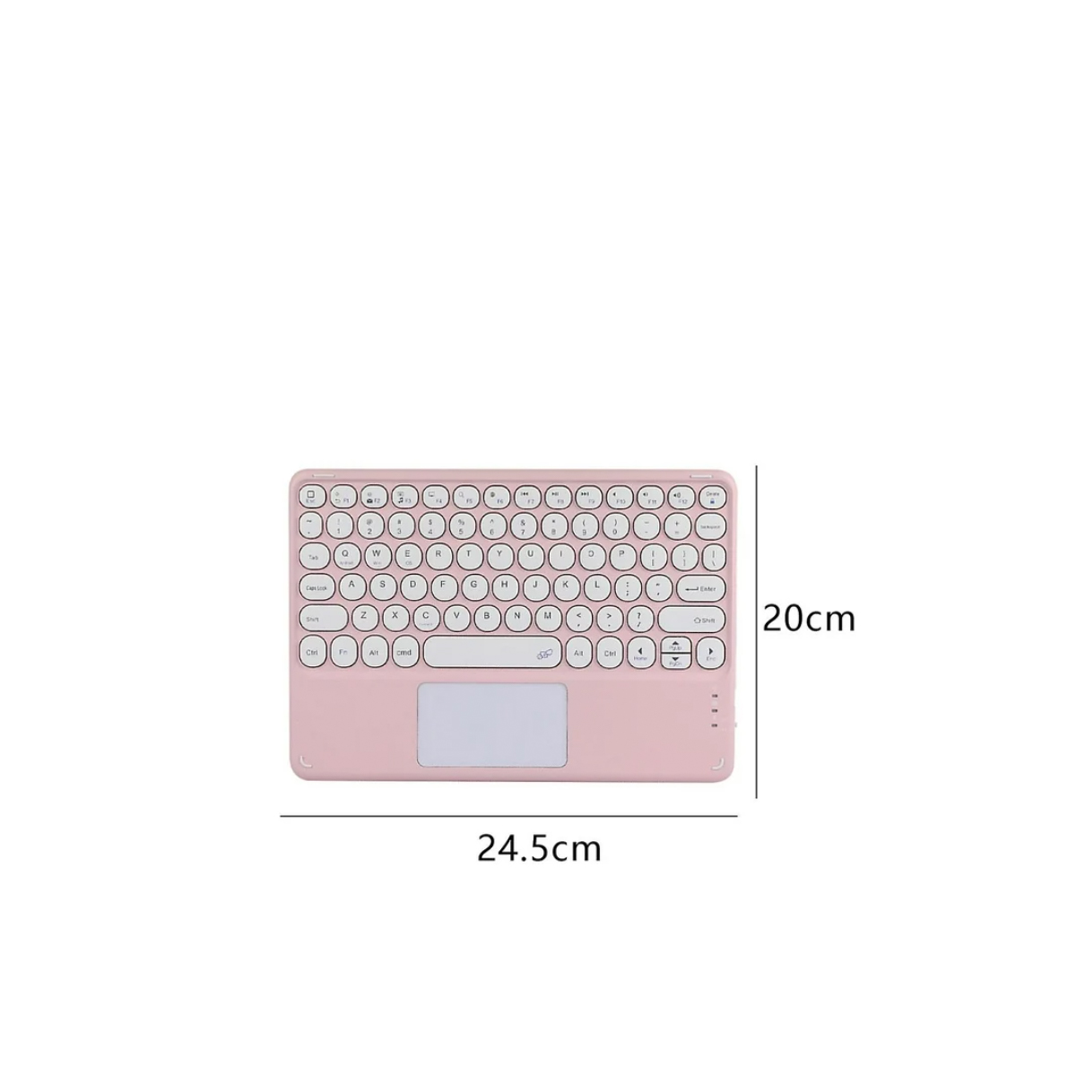 FUNDA PARA IPAD JOIGO 10.2 7 8 9NA + TECLADO ESPAÑOL TOUCHPAD ROSA - 5