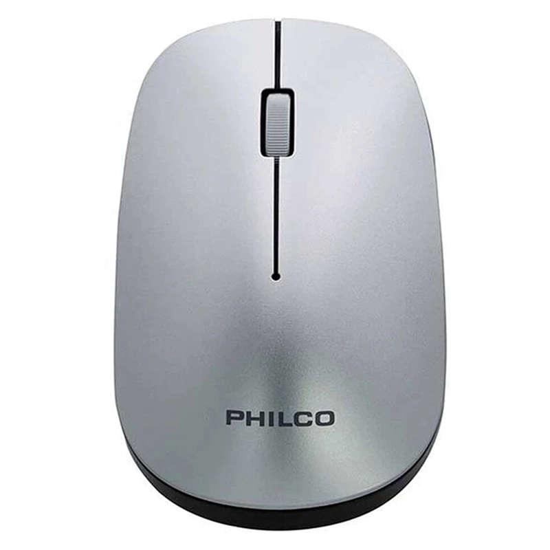 MOUSE INALÁMBRICO PHILCO CON RECEPTOR USB 7305 GRIS - 1