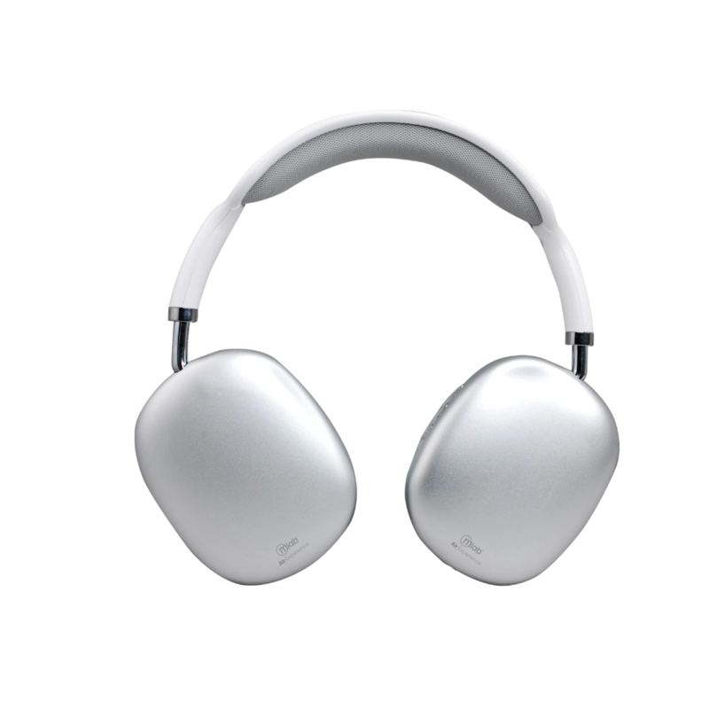 AUDÍFONOS MICROLAB AIR MAX PLATA BLUETOOTH - 2