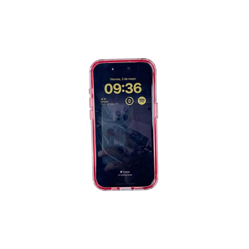 CARCASA IPHONE 15 PRO MAX JOIGO ANTIGOLPES SPACE ROJO - 4
