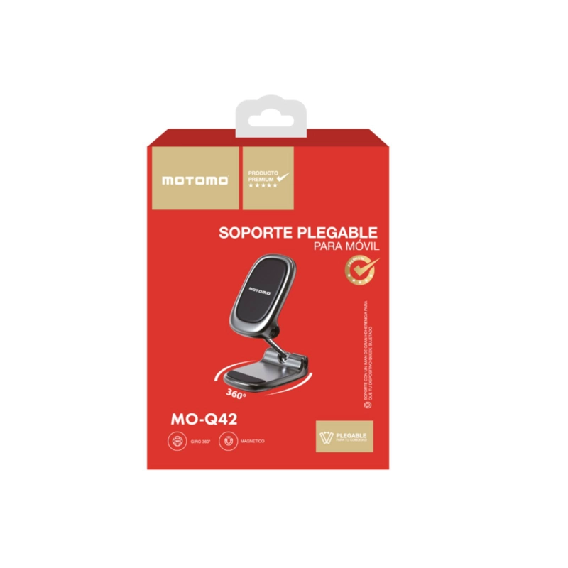SOPORTE PARA AUTO MOTOMO IMANTADO CON BASE ADHESIVA PARA TABLERO - 1