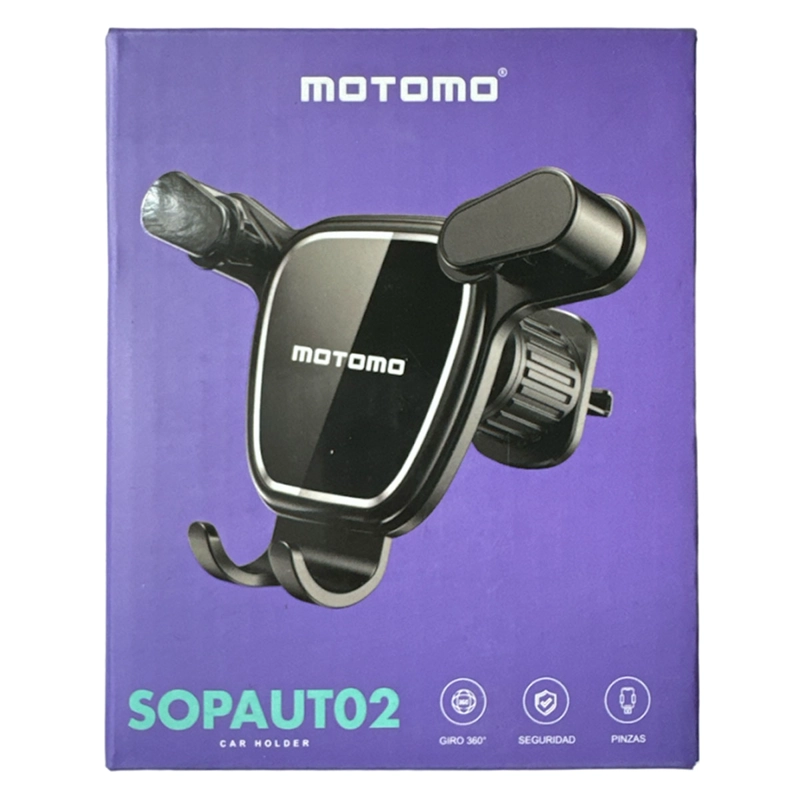 SOPORTE PARA AUTO MOTOMO TRIPLE ABRAZADERA SUJETADOR SALIDA DE AIRE - 6