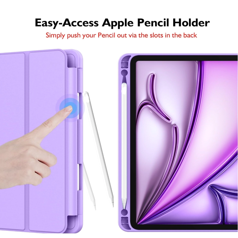 CARCASA FUNDA JOIGO SMART COVER PARA IPAD AIR 6 M2 2024 PINK - 5