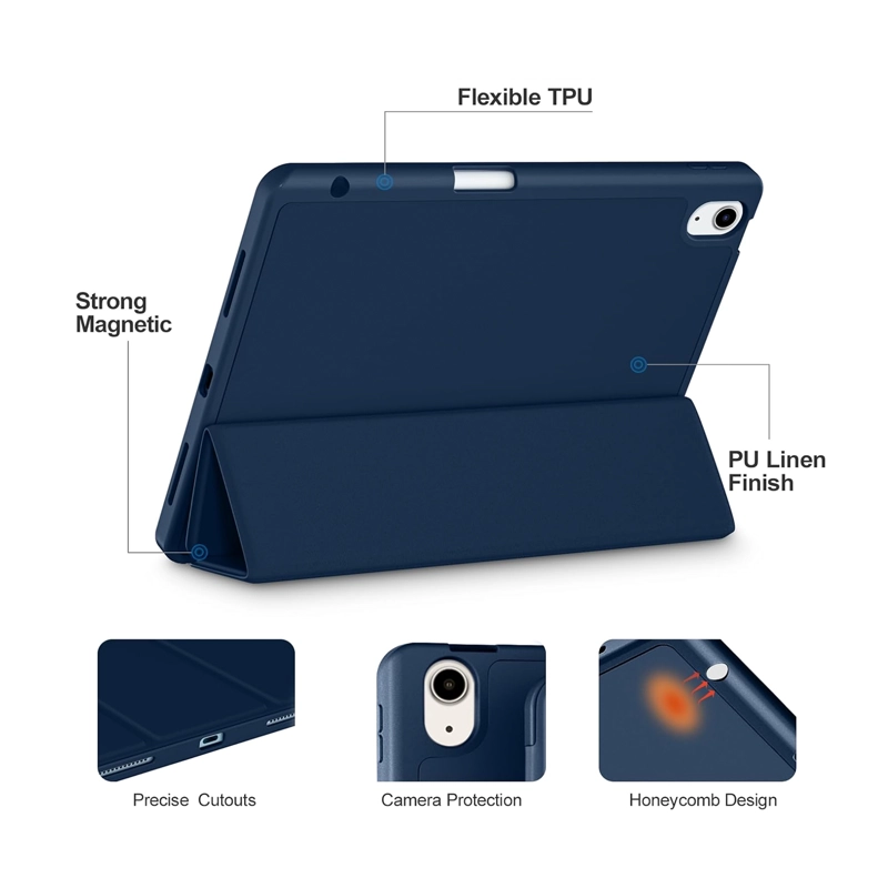 CARCASA FUNDA JOIGO SMART COVER PARA IPAD AIR 6 M2 2024 AZUL O - 2