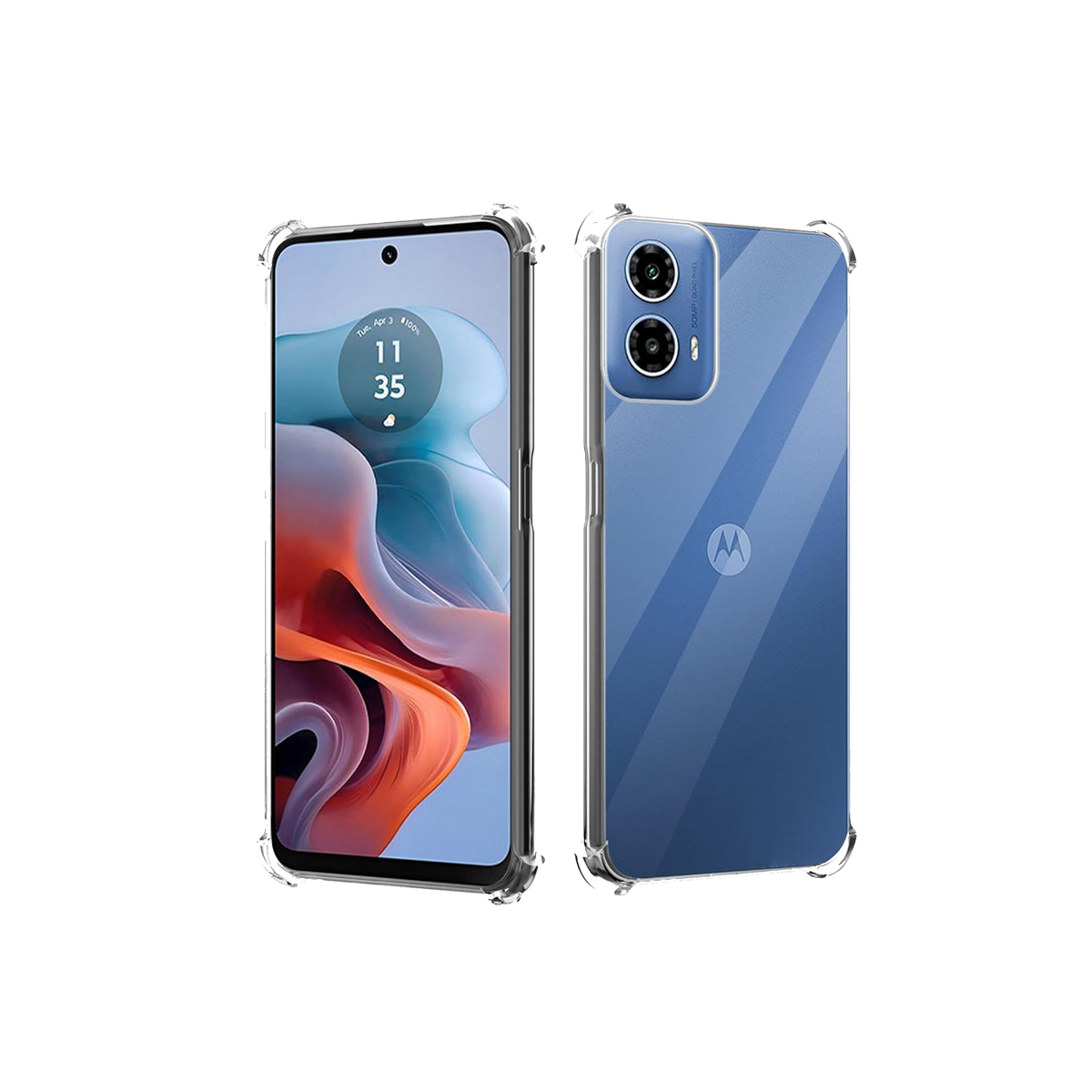 CARCASA MOTOROLA MOTO G34 JOIGO TRASPARENTE ANTIGOLPES - 1