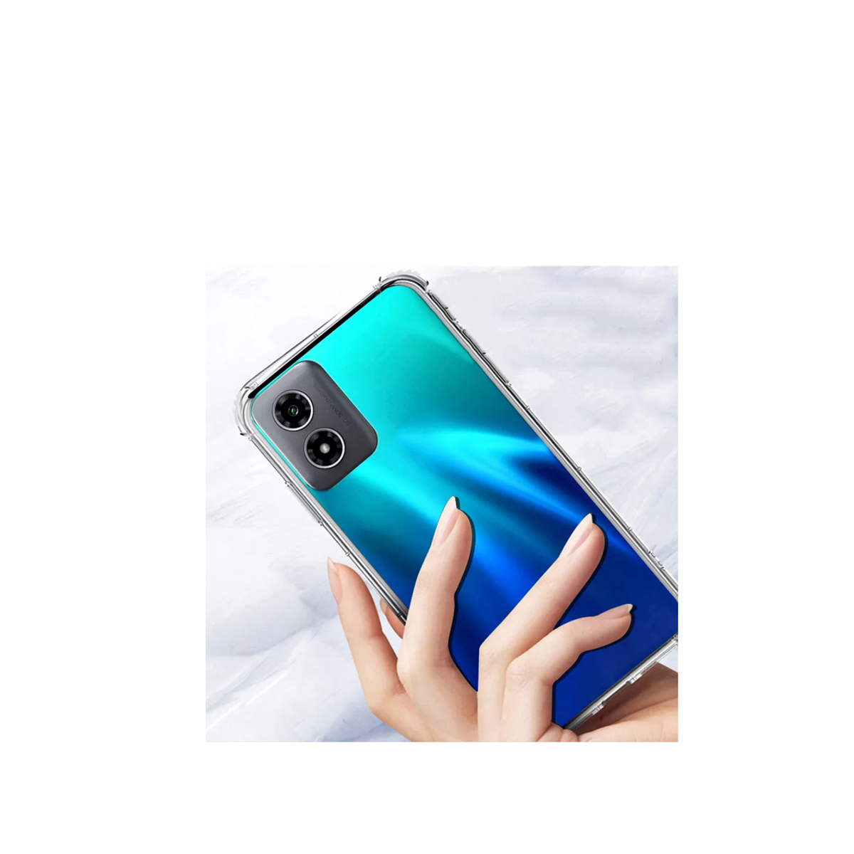 CARCASA MOTOROLA MOTO G04 G04S JOIGO TRASPARENTE ANTIGOLPES - 2
