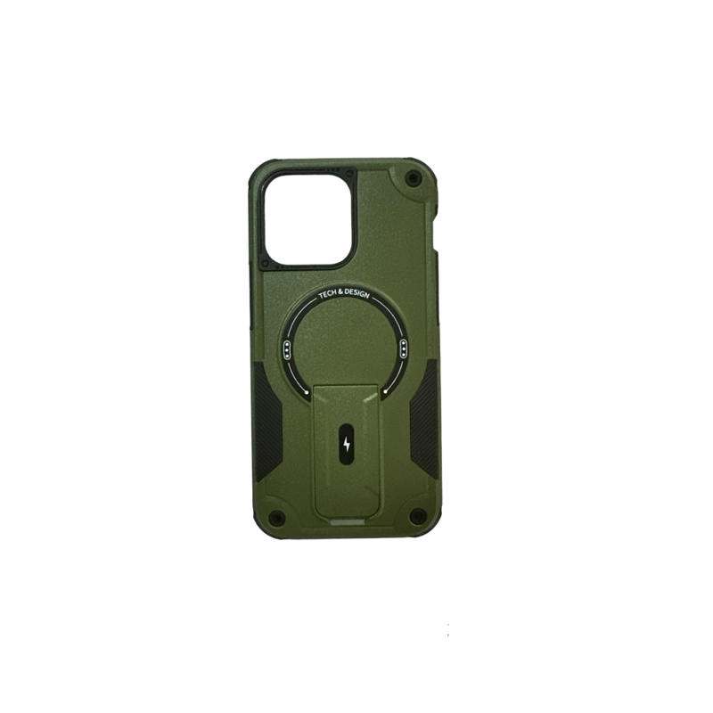 JOIGO CARCASA IPHONE 13 14 JOIGO TIPO ARMOR MAGSAFE VERDE