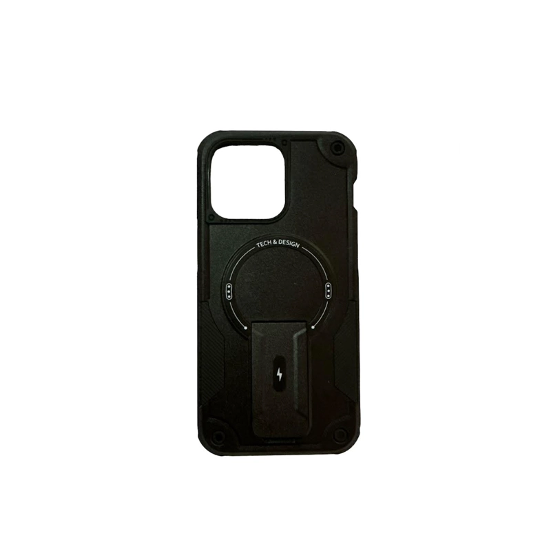 CARCASA IPHONE 15 JOIGO TIPO ARMOR MAGSAFE NEGRO
