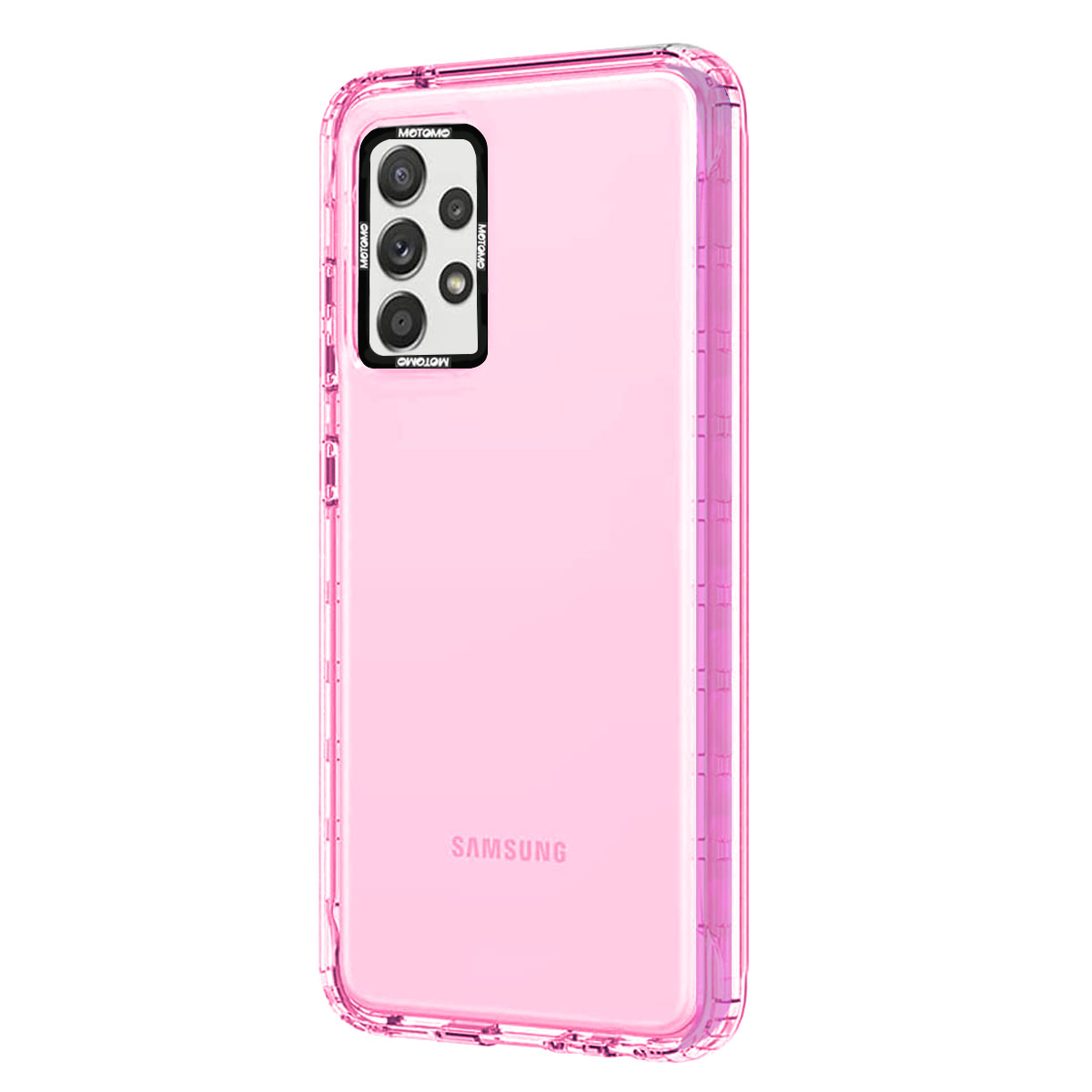CARCASA SAMSUNG A22 5G JOIGO REFORZADO FLUOR ROSADO - 1