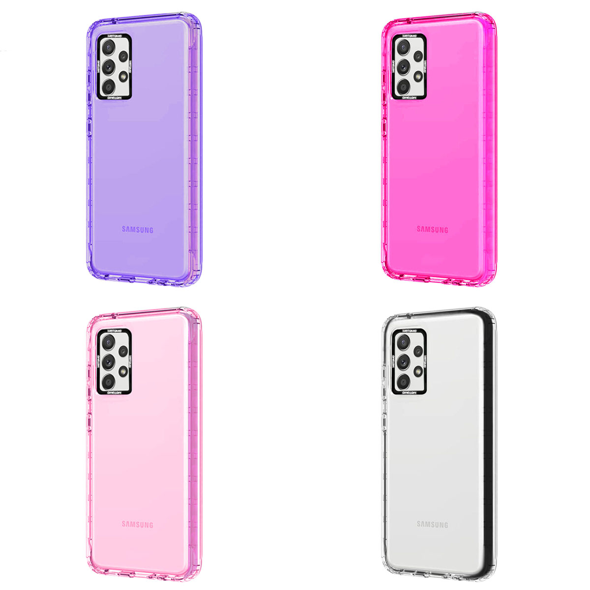 CARCASA SAMSUNG A22 5G JOIGO REFORZADO FLUOR LILA - 2