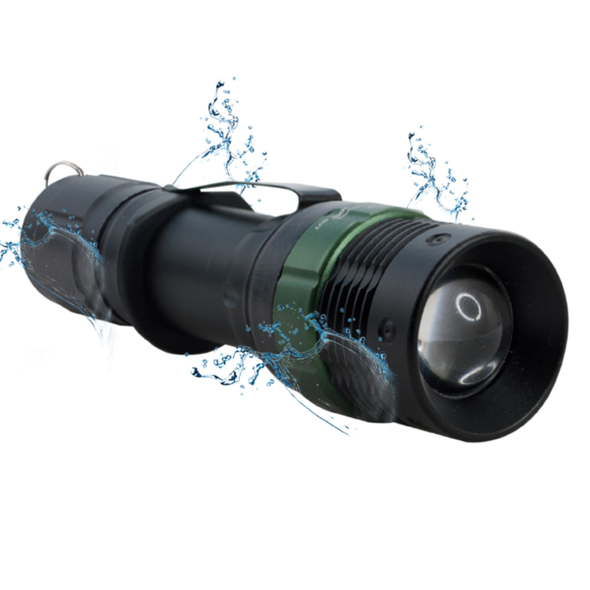 LINTERNA LED TACTICA DE LUZ BLANCA RECARGABLE 1000 LM ZOOM - 2