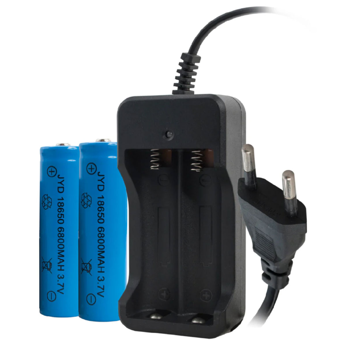 LINTERNA LED TACTICA DOBLE ILUMINACION RECARGABLE 1300LM ZOM - 3