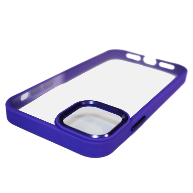 CARCASA IPHONE 13 PRO MAX JOIGO ANTI-SHOCK BORDE LILA - 3
