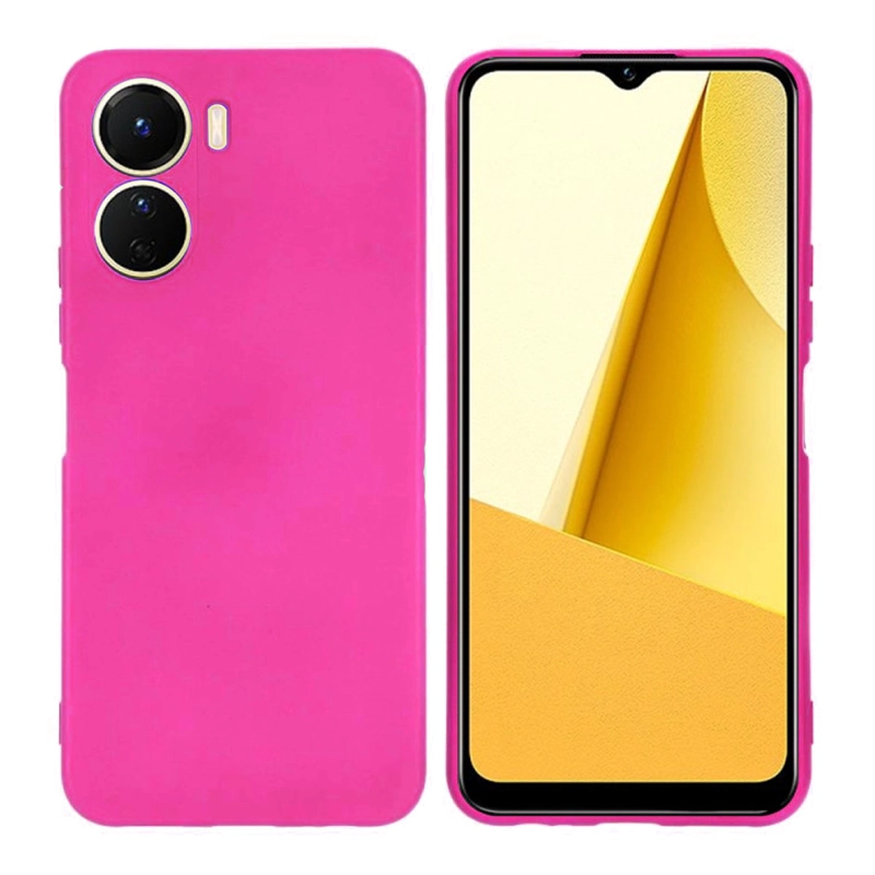 CARCASA VIVO Y16 JOIGO GOMA FUCSIA - 1