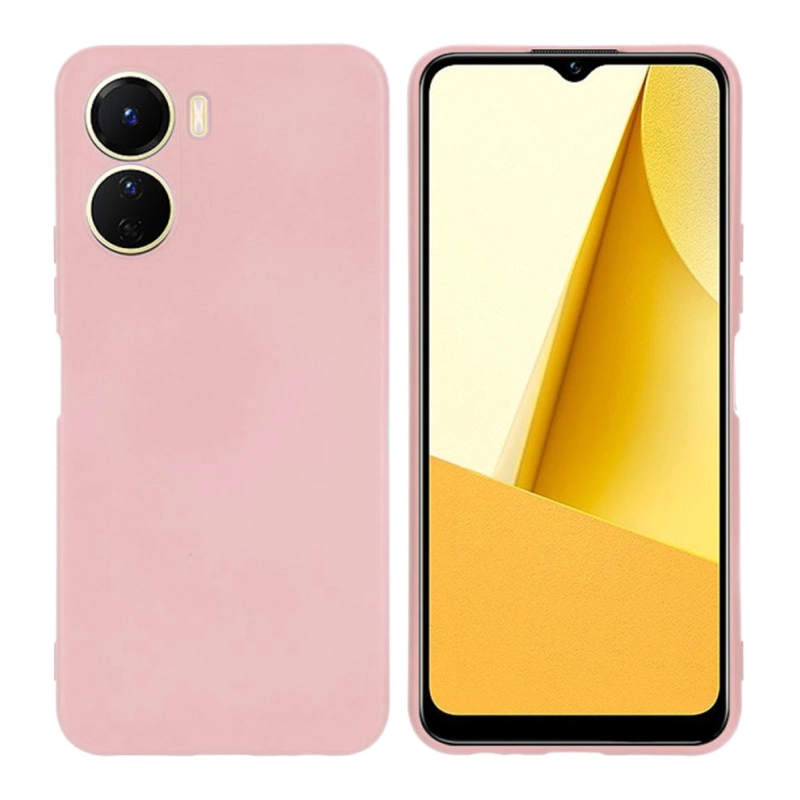 CARCASA VIVO Y16 JOIGO GOMA ROSADO - 1