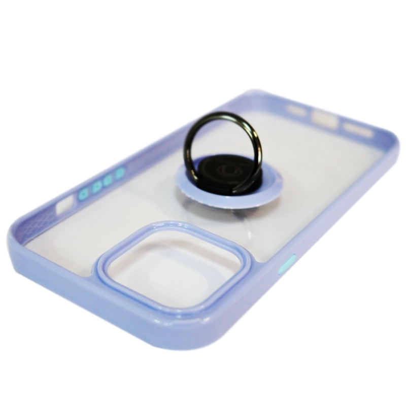 CARCASA IPHONE 13 PRO MAX JOIGO ANTI-SHOCK ANILLO LILA - 3