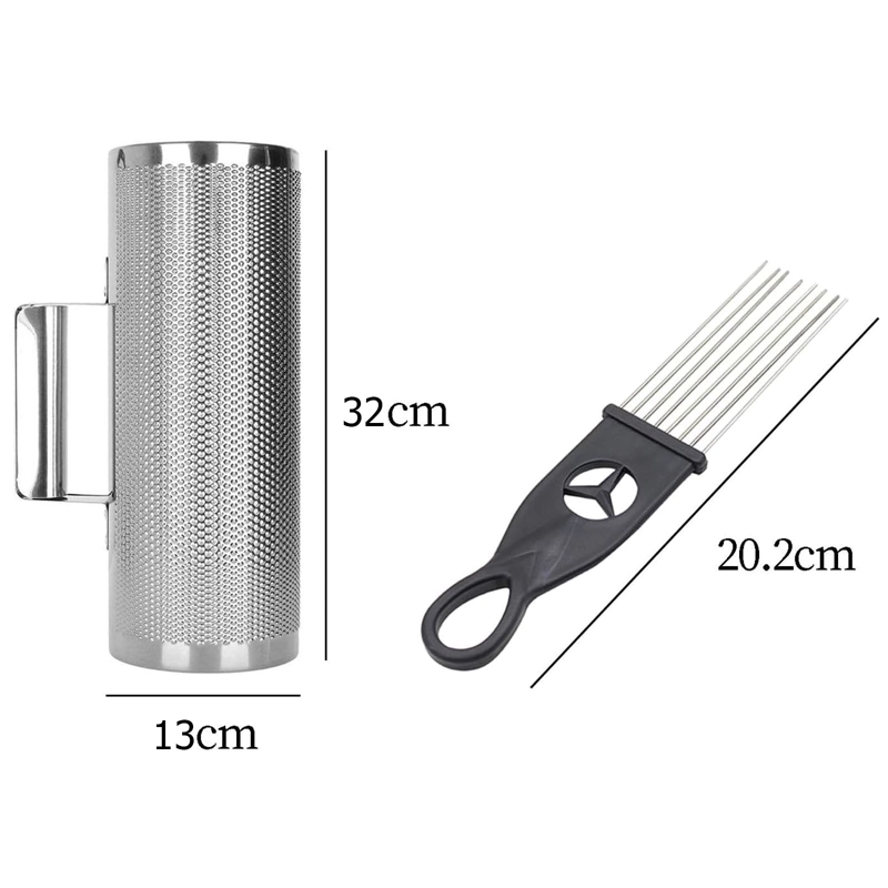 GUIRO METALICO ABIERTO 5X12 PULGADAS PLATEADO INCLUYE PEINE - 3