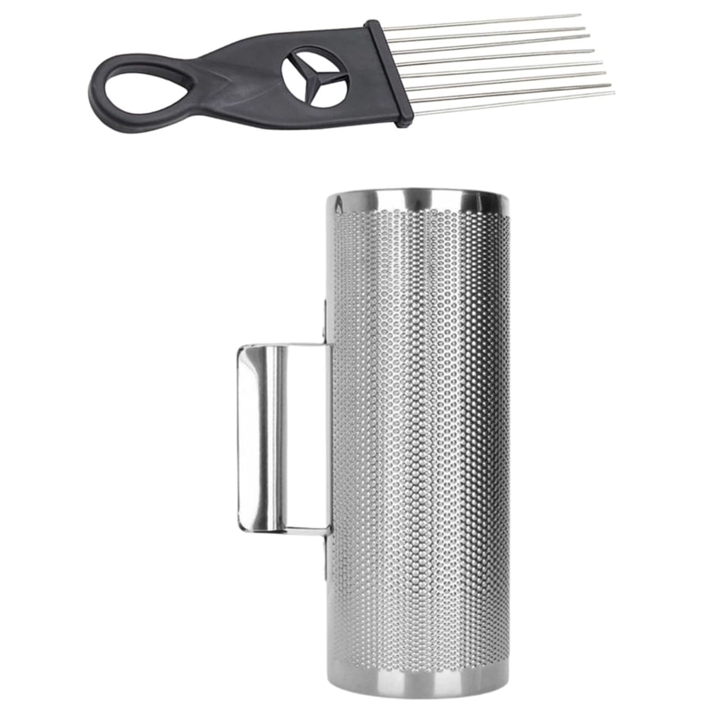 GUIRO METALICO ABIERTO DE 3X8 PULGADA PLATEADO INCLUYE PEINE - 4