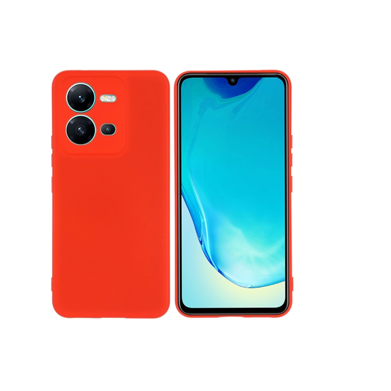 CARCASA VIVO V25 JOIGO GOMA ROJO - 1