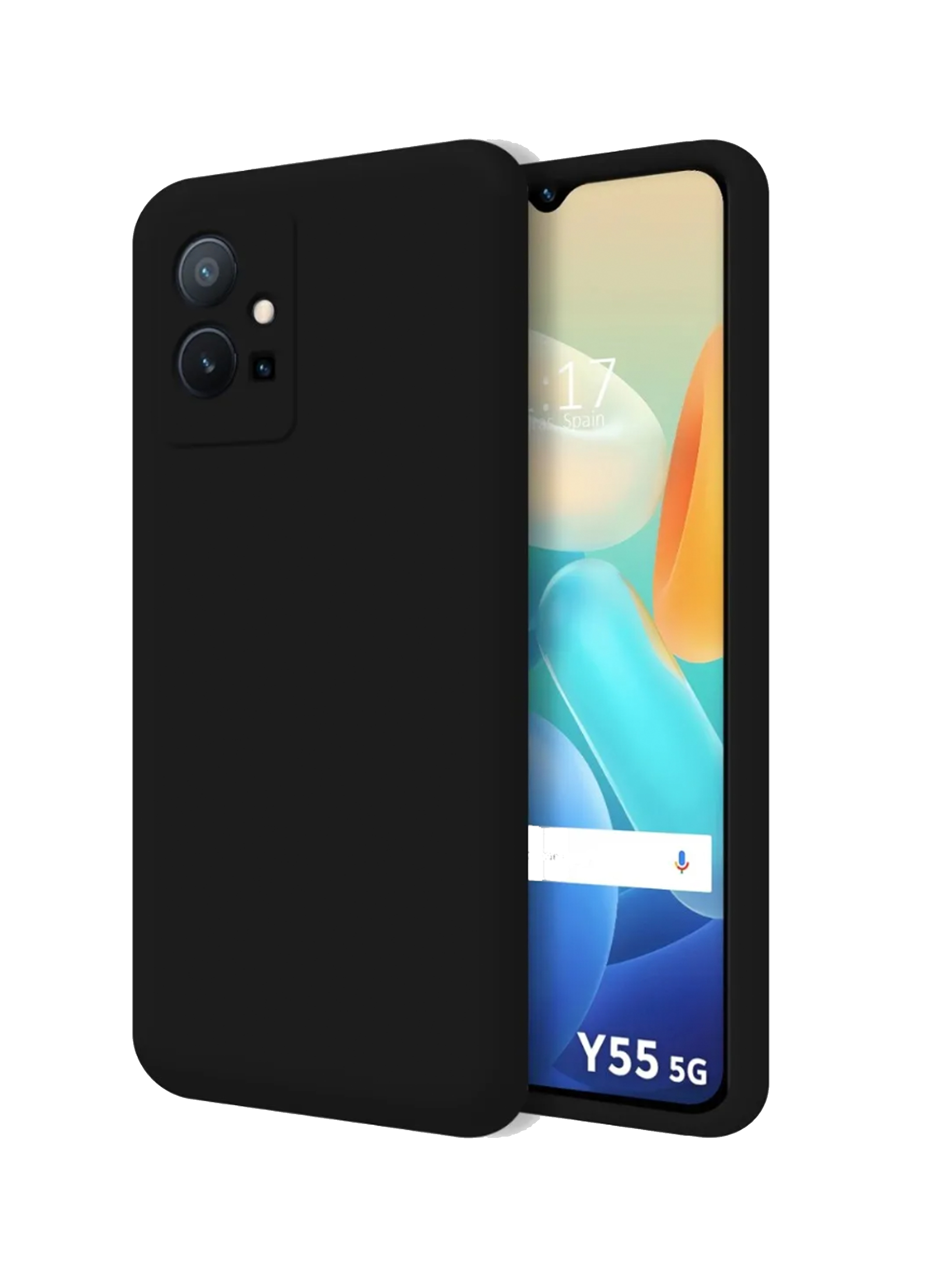 CARCASA VIVO Y55 5G JOIGO FUNDA GOMA NEGRO - 1