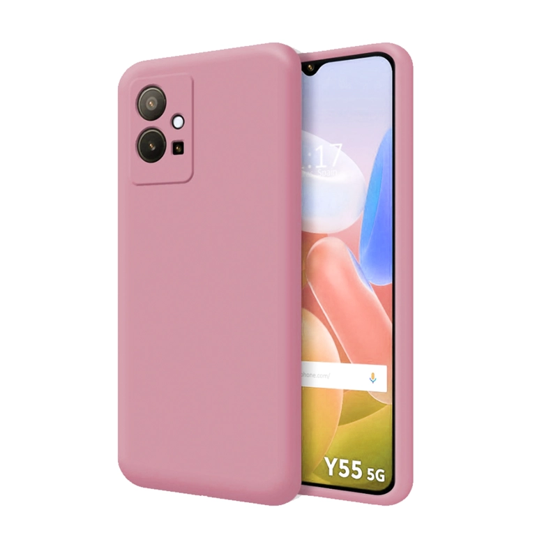 CARCASA VIVO Y55 5G JOIGO FUNDA GOMA ROSADO