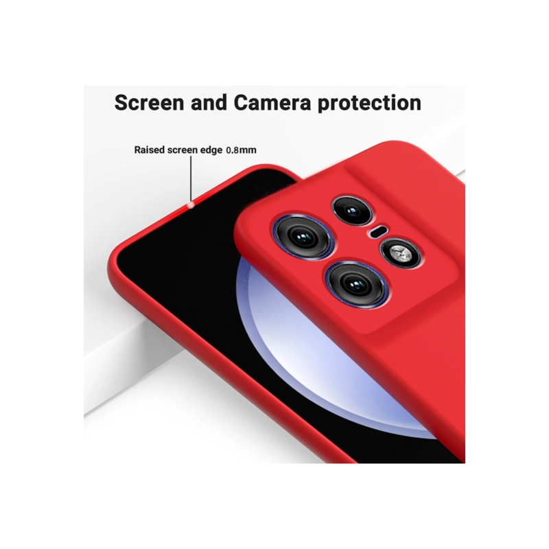 CARCASA MOTOROLA EDGE 50 PRO JOIGO FUNDA GOMA ROJO - 2