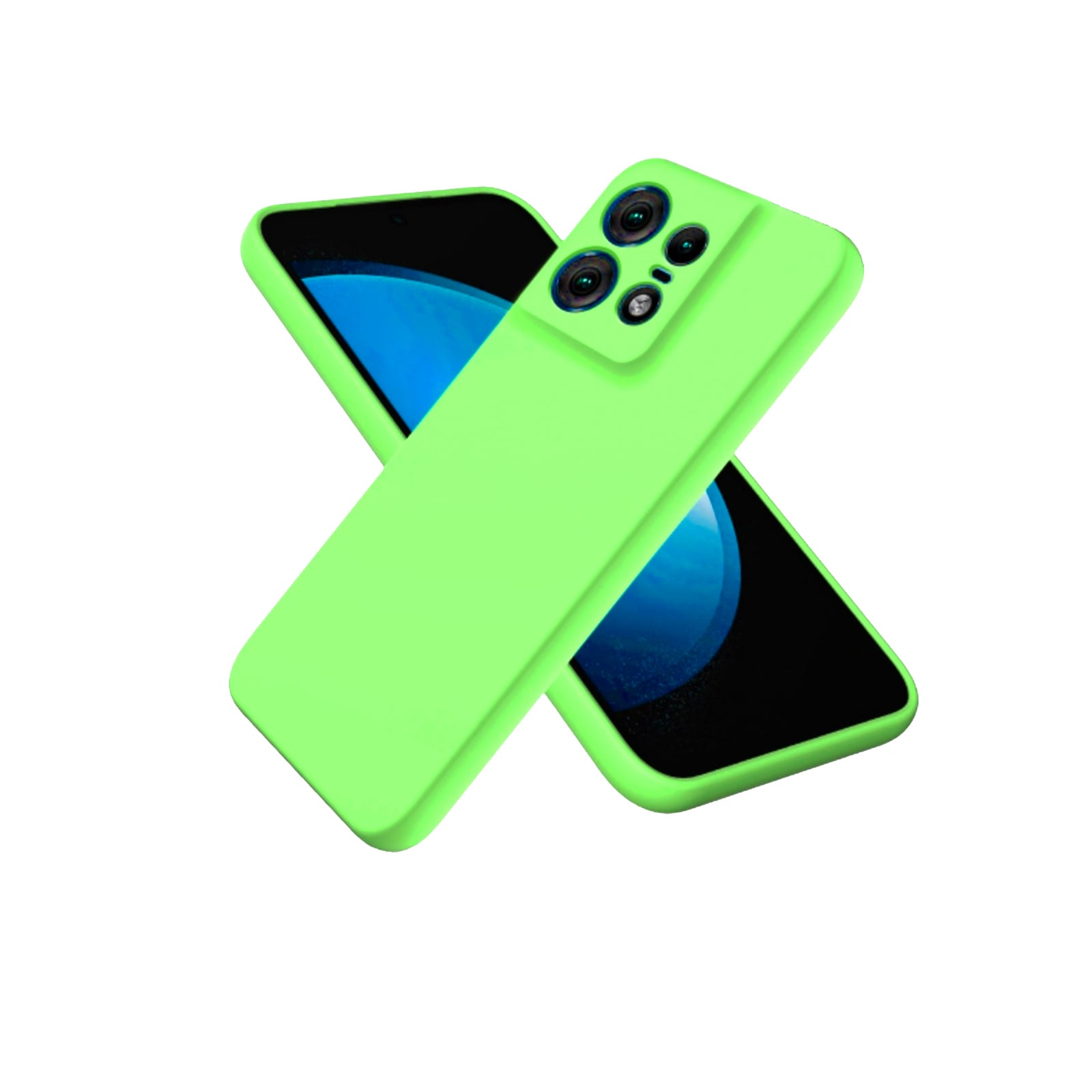 CARCASA MOTOROLA EDGE 50 PRO JOIGO FUNDA GOMA VERDE - 1