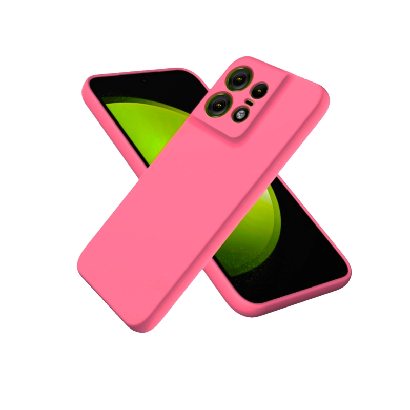 CARCASA FUNDA PARA MOTOROLA EDGE 50 PRO GOMA FUCSIA - 1