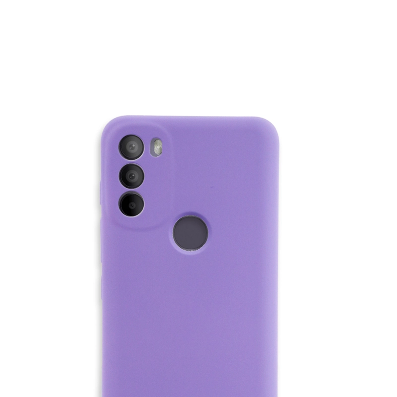 CARCASA MOTOROLA G71 JOIGO FUNDA GOMA COLOR LILA - 1