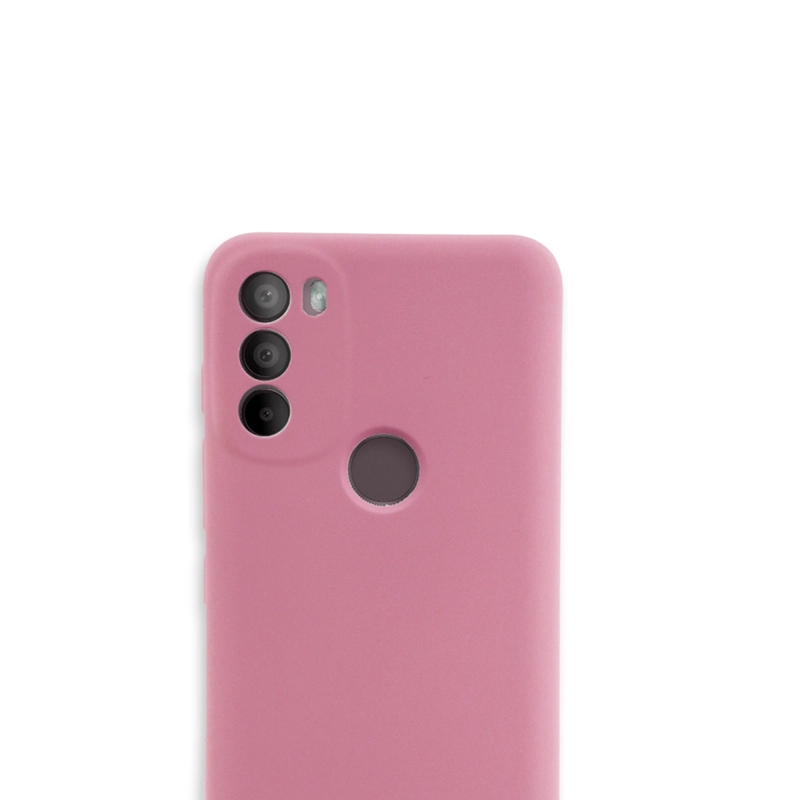 CARCASA MOTOROLA G71 JOIGO FUNDA GOMA COLOR ROSADO - 1